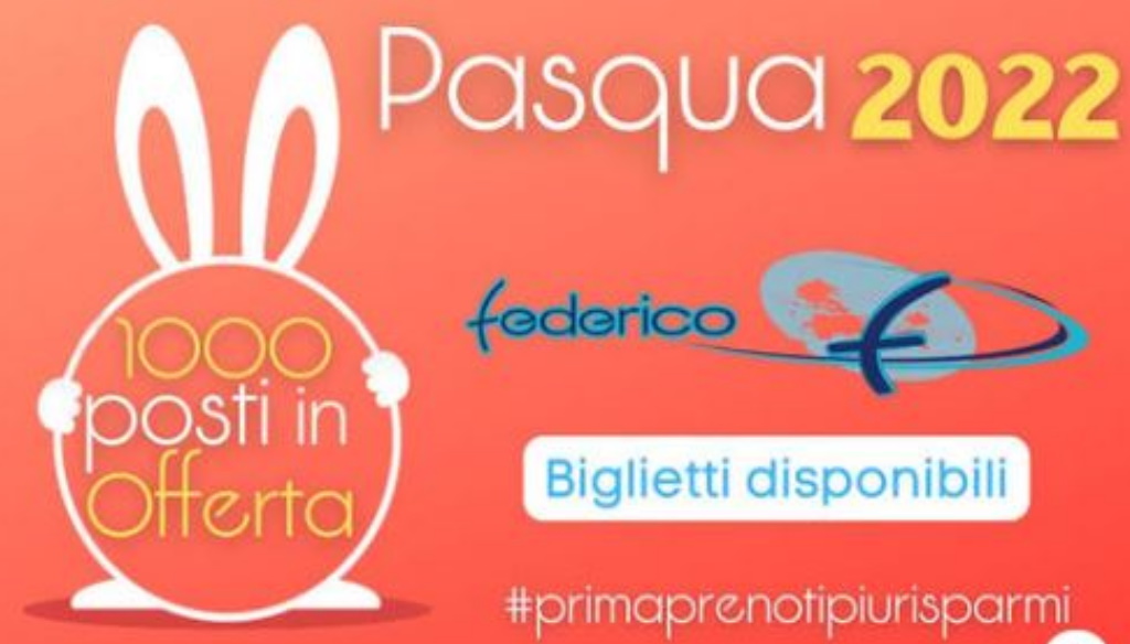 A Pasqua 2022 viaggia con Autolinee Federico: prima prenoti, più risparmi